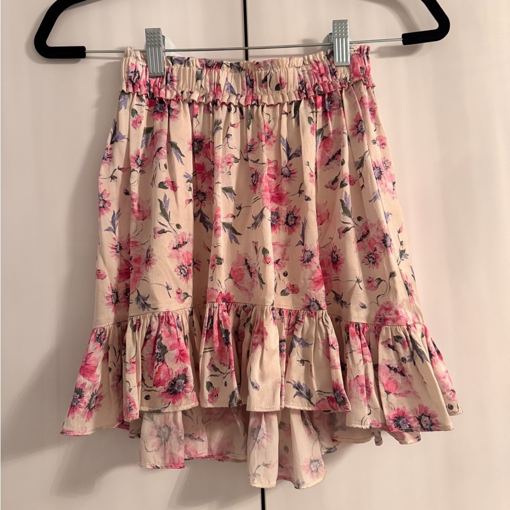 LoveShackFancy Silk Skirt